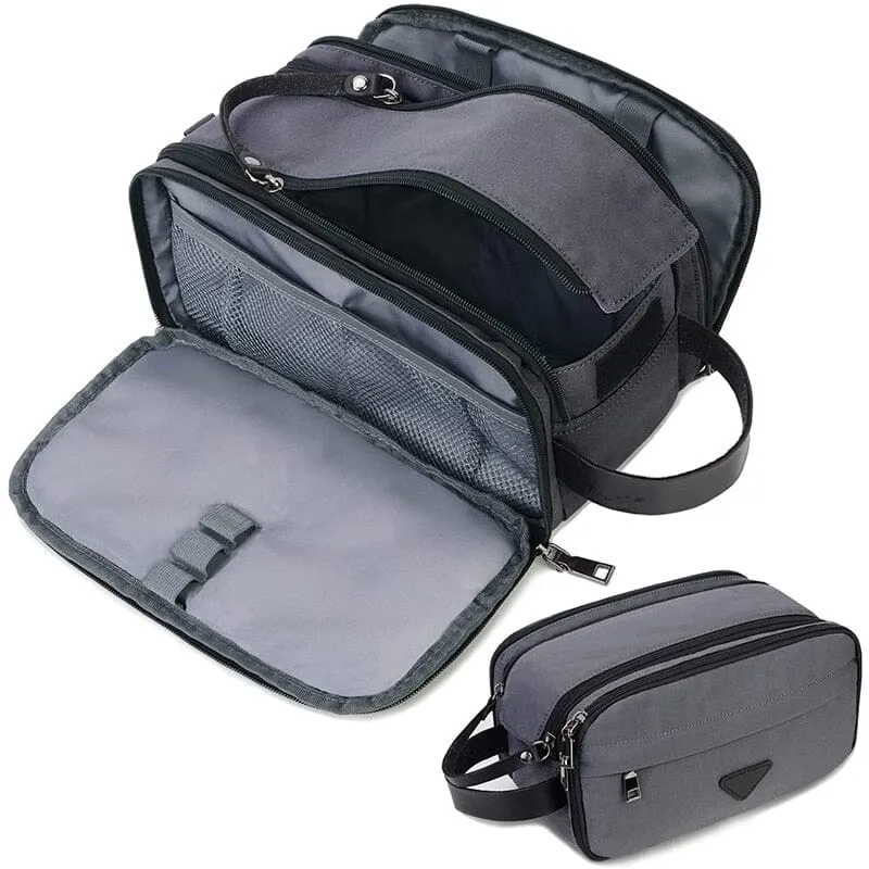 Trousse de Toilette Homme Grande Capacité | Accès Facile Zip Double