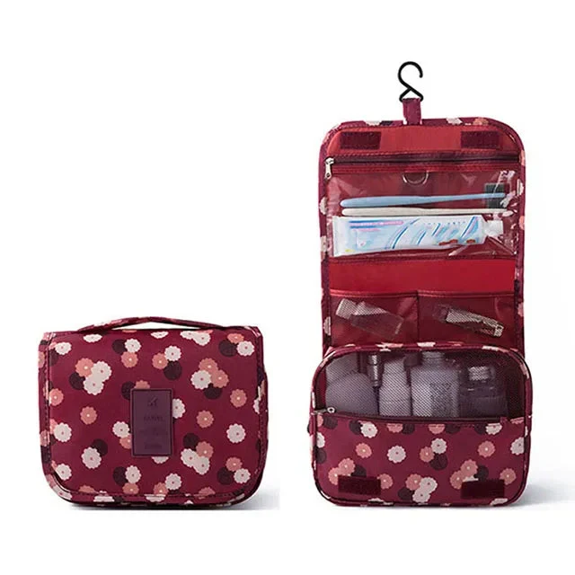Trousse de Toilette Femme Voyage | Tissu Oxford et Crochet