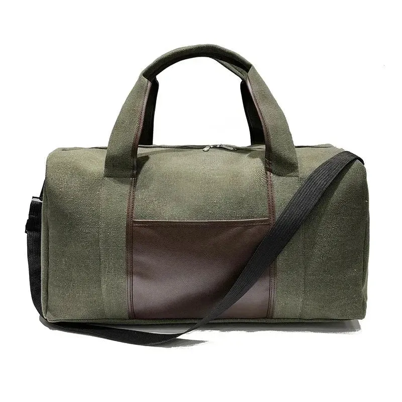 Sac Polochon Toile Vintage | Grande Capacité Polyvalente