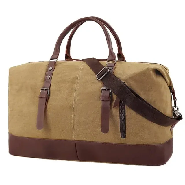 Sac de Voyage Vintage | Grande Capacité Compartimentée