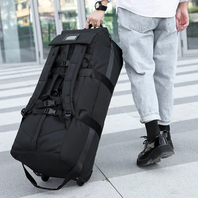 Sac de Voyage Roulettes Convertible | Tissu Résistant Pliable