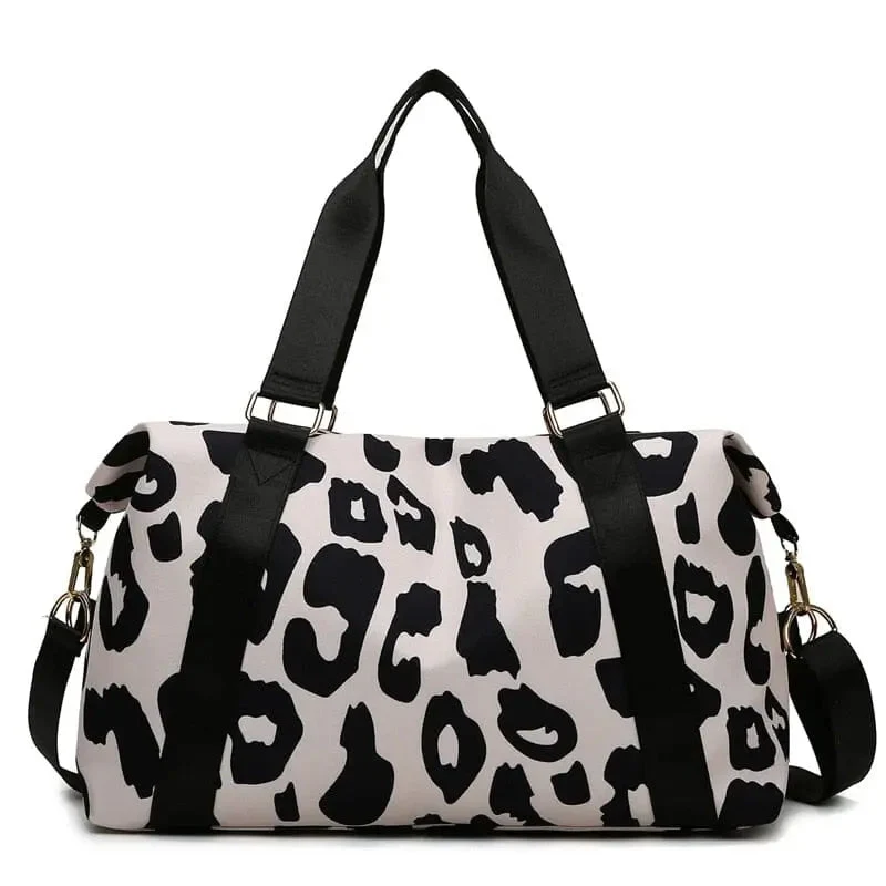 Sac de Voyage Femme Léopard | Poches Multiples Pratiques