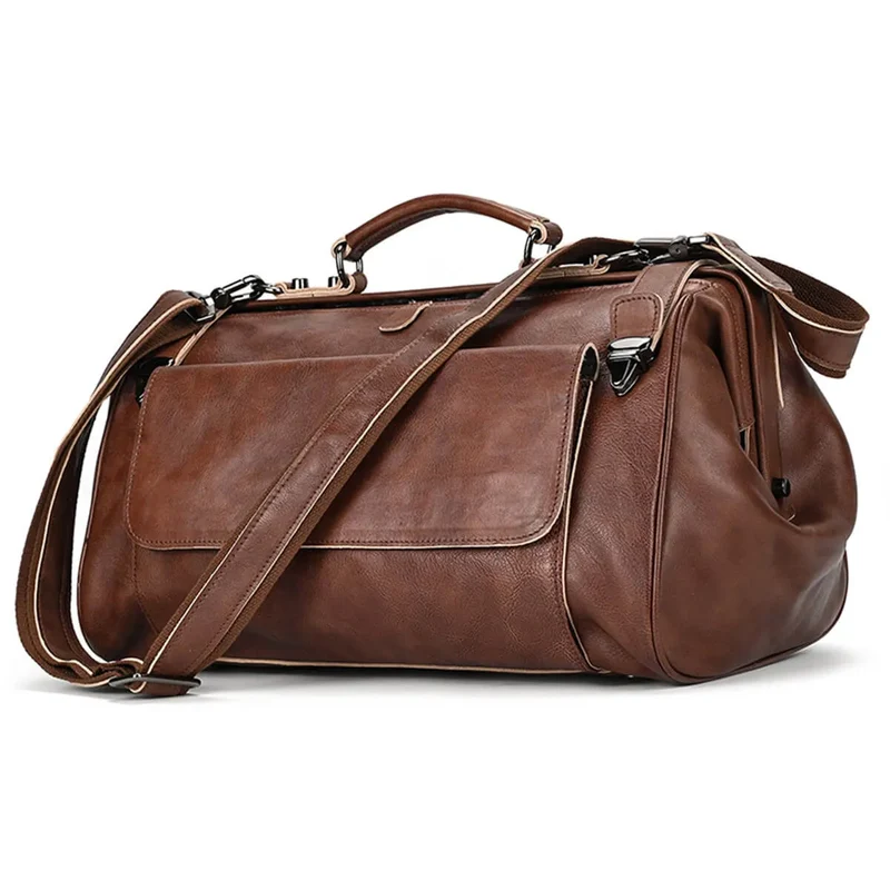 Top Quality Travel Genuine Leather Duffle Bag