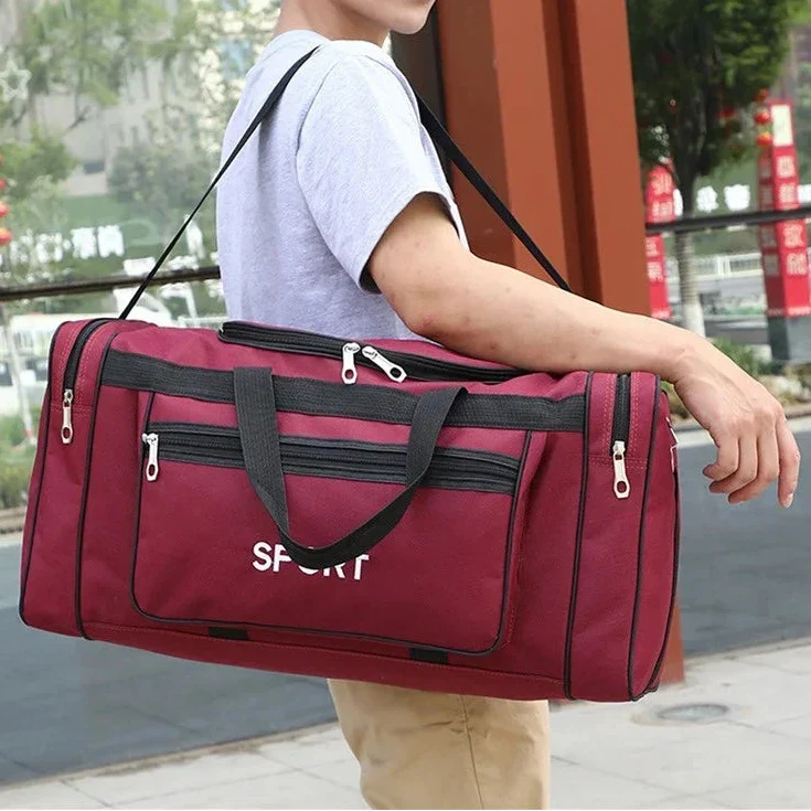 Sac de Sport Voyage Homme | Bandoulière Incluse Oxford-Polyester