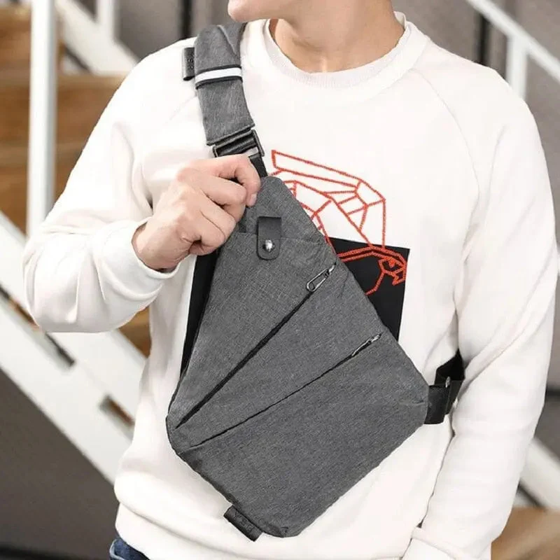 Sac de Poitrine Antivol Homme | Nylon Léger et Sécurisé