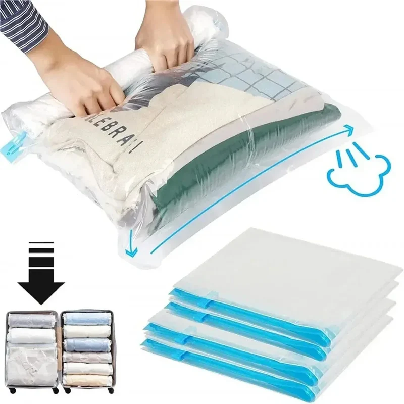 Sac de Compression Voyage | sans Aspirateur, Gain de Place