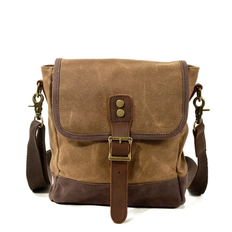 Sac Bandoulière Vintage Homme | Toile Canvas Durable