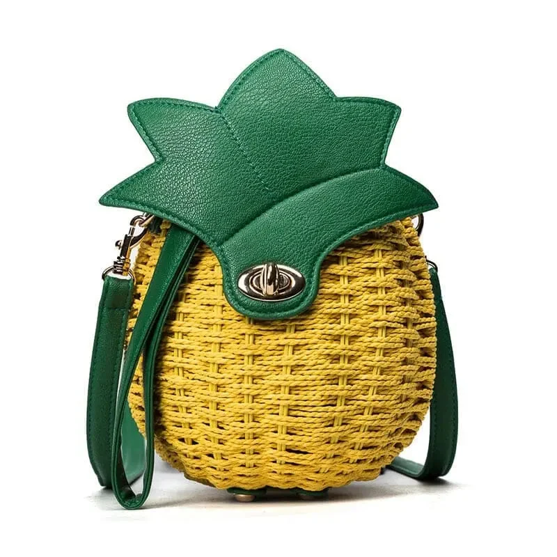 Sac à Main Ananas Femme | Forme Originale Été