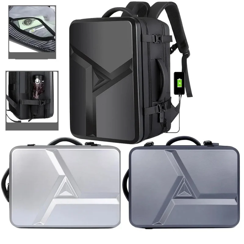 Sac à Dos Voyage Rigide | Protection Anti-Choc Usb