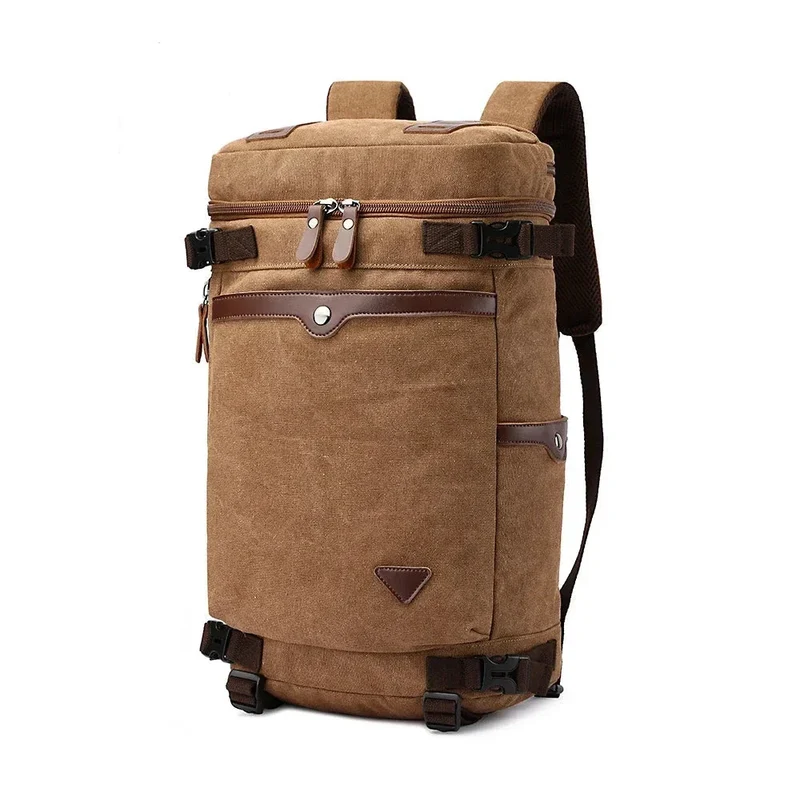 Sac à Dos Voyage Rétro | Toile Résistante Ordinateur