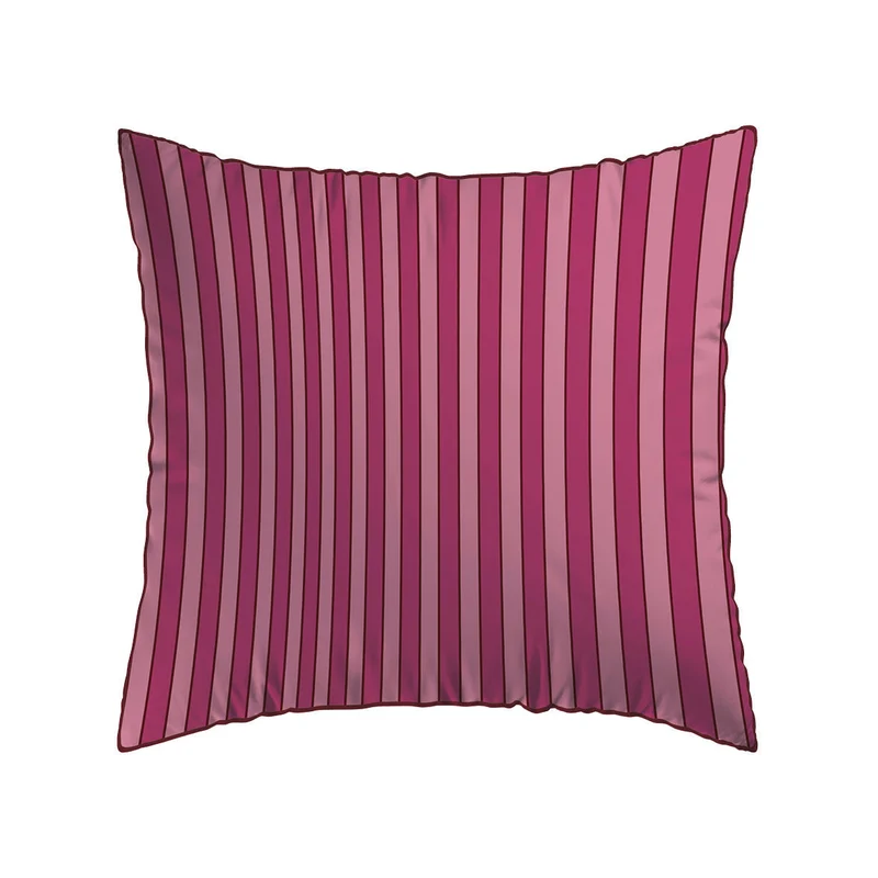 Taie d'oreiller satin de coton - Faisceau Rose