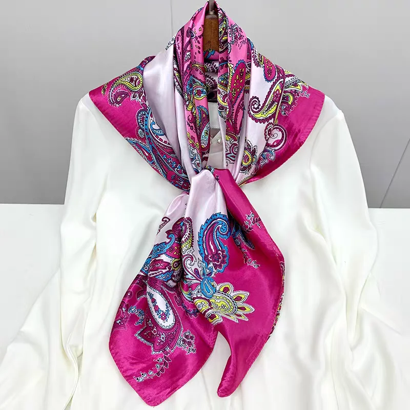 Foulard carré 90cm imprimé fantaisie (x10)#57
