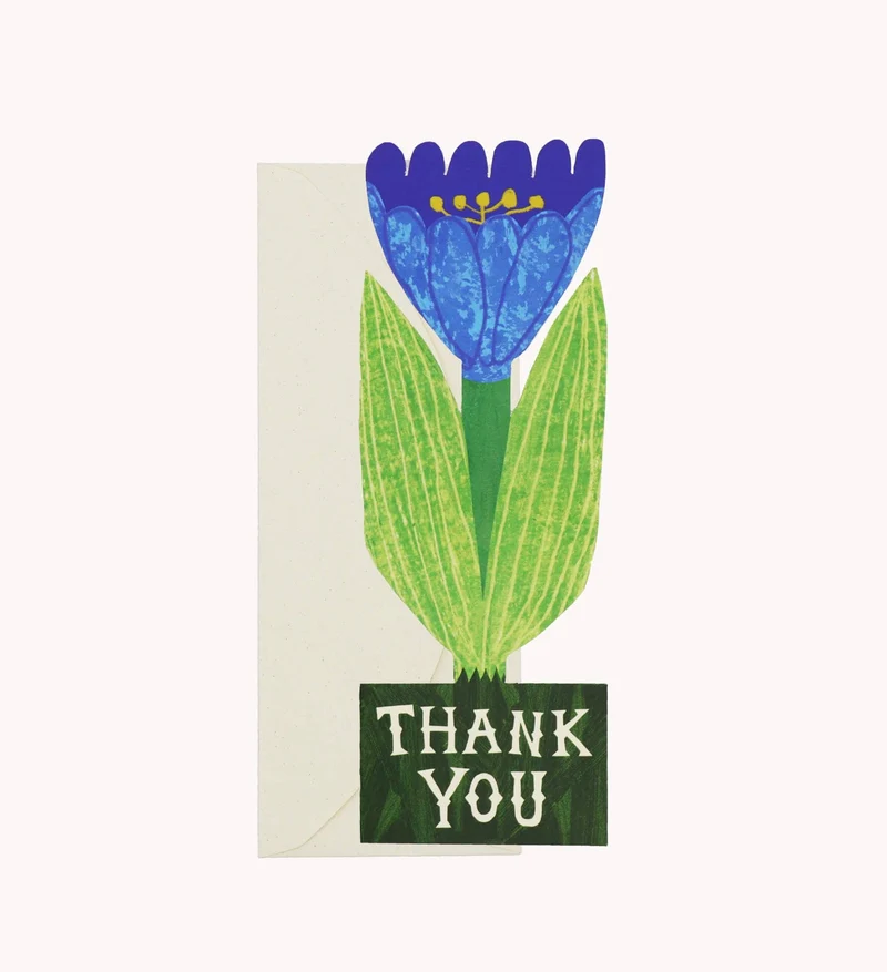 Carte tulipe « Merci » à poser - Hadley