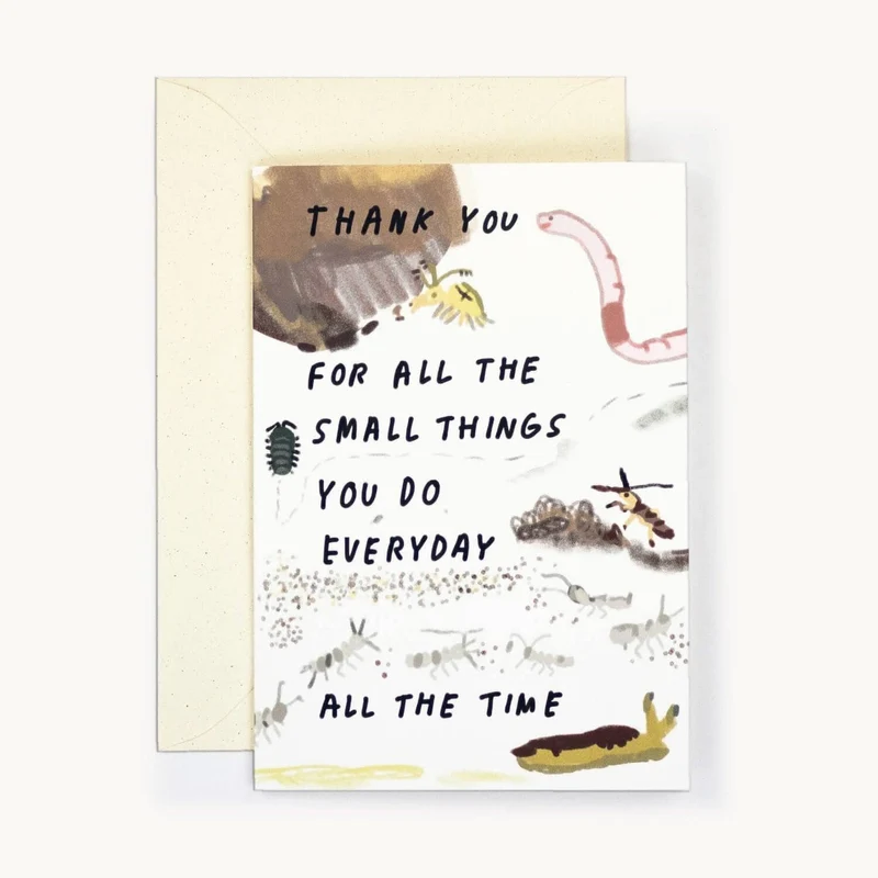 Carte merci pour toutes les petites choses - Hadley