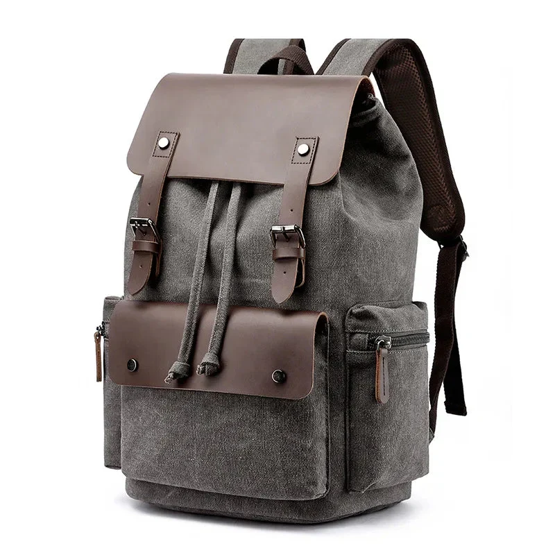 Sac à Dos Vintage Unisexe | Toile Canvas et Compartiments