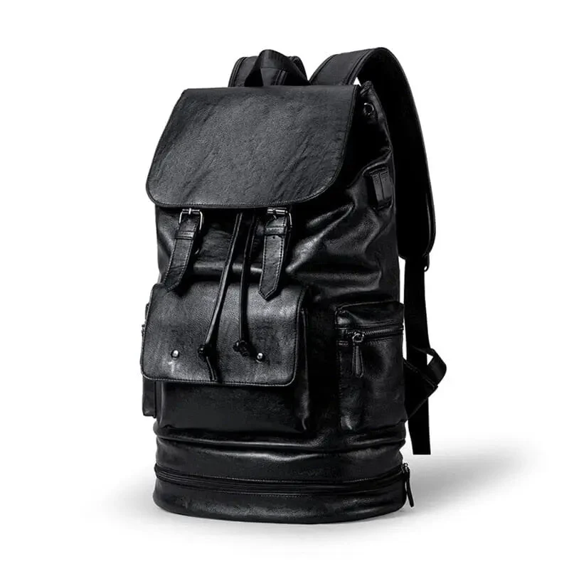 Sac à Dos Vintage Homme | Compartiment Chaussures Usb