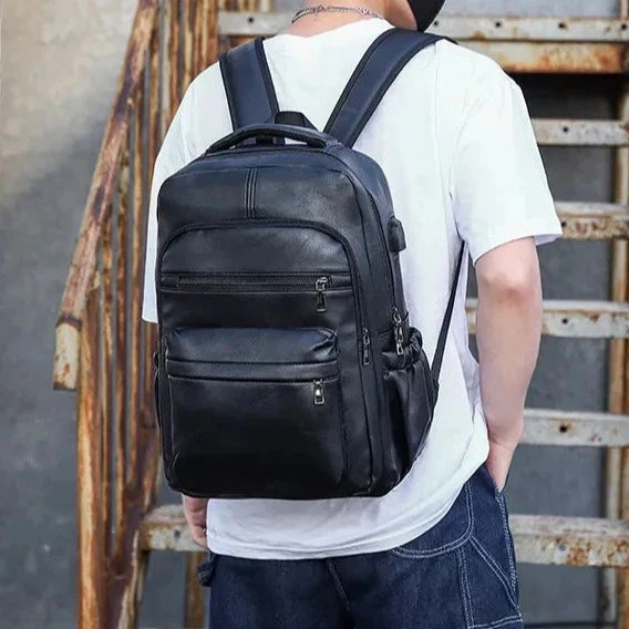 Sac à Dos Vintage Connecté Usb | Port Usb et Style Rétro