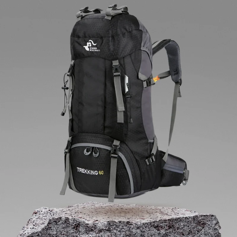 Sac à Dos Trekking 60l Léger | Sangles Ergonomiques et Imperméabilité
