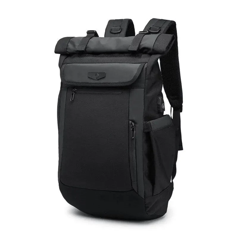 Sac à Dos Roll Top Usb | Grande Capacité et Port Intégré
