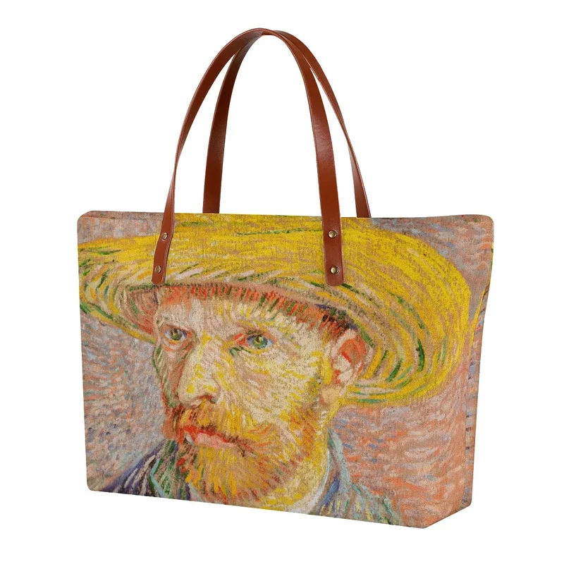 Self-Portrait with a Straw Hat Van Gogh Tote Bag