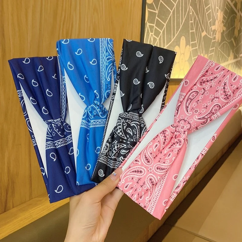 Bandeau Bandana motif Paisley (x12)