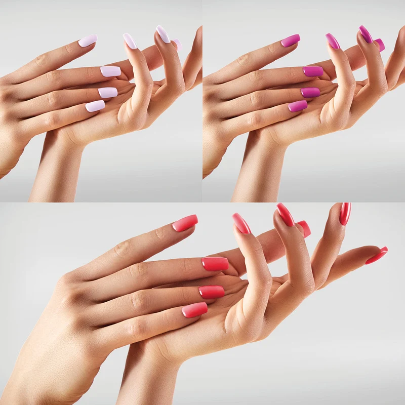 Kit de 3 vernis à ongles avec base coat et top coat