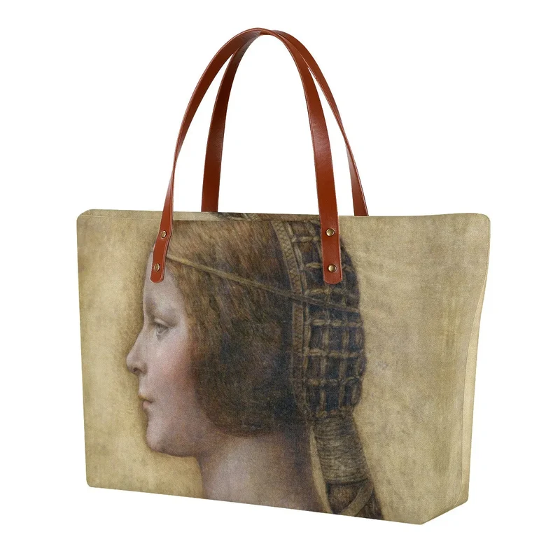 Leonardo da Vinci's La Bella Principessa Tote Bag