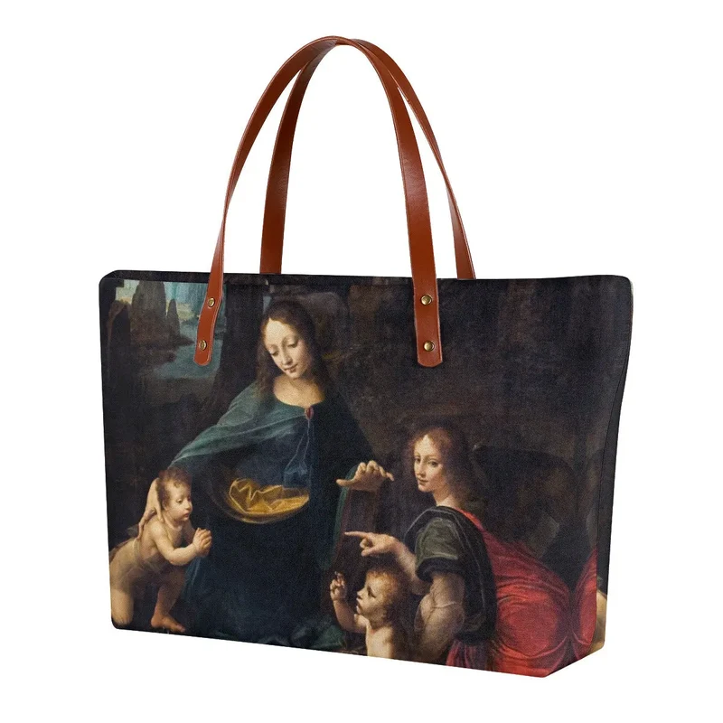 Leonardo da Vinci's The Virgin of the Rocks Tote Bag