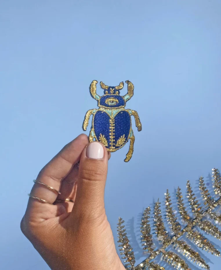 Patch Thermocollant Gold Scarabée - Malicieuse