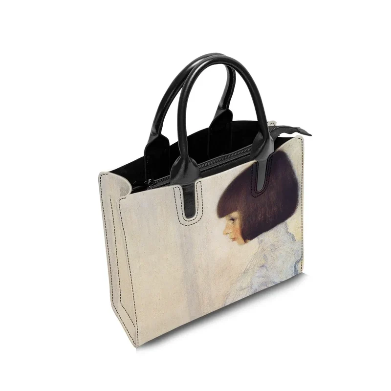 Portrait of Helene Klimt by Gustav Klimt Fashion Handbag