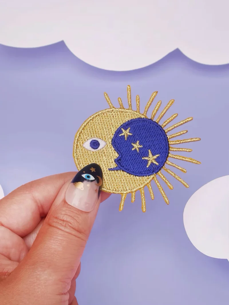 Patch Thermocollant Soleil et Lune - Malicieuse