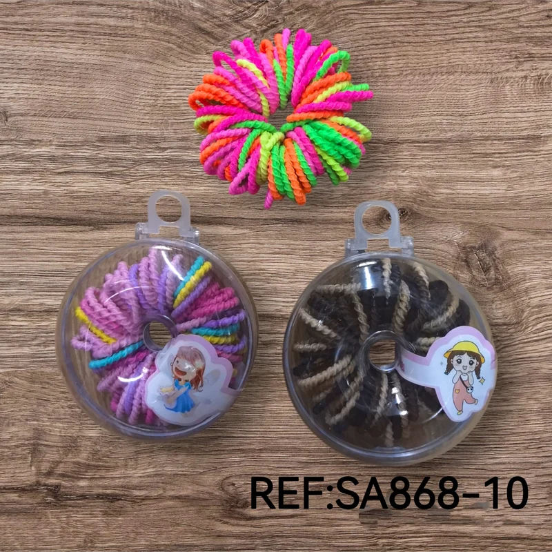 En boîte 72pcs Élastiques a cheveux mignons (x12)