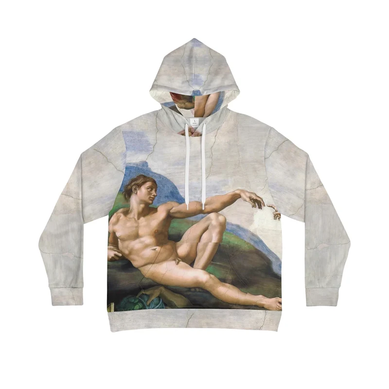 Michelangelo's The Creation of Adam Art Hoodie