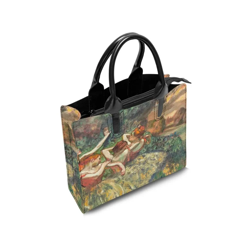 Four Dancers Ballet painting by Edgar Degas Handbag
