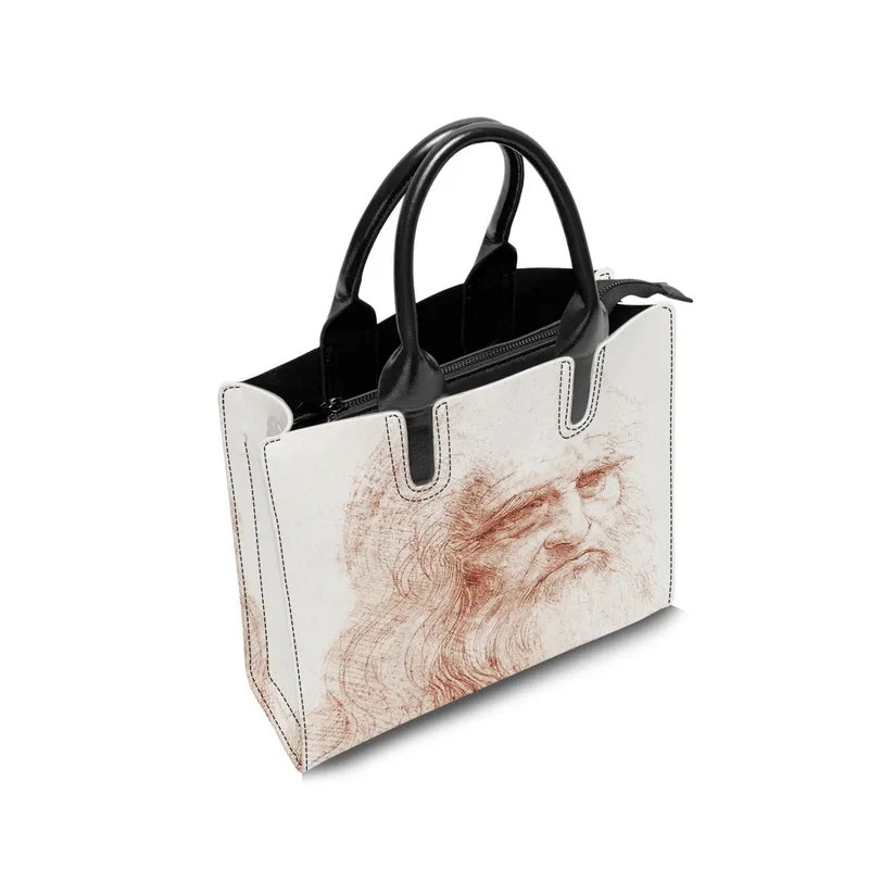 Leonardo da Vinci's Self-portrait Art Fashion Handbag