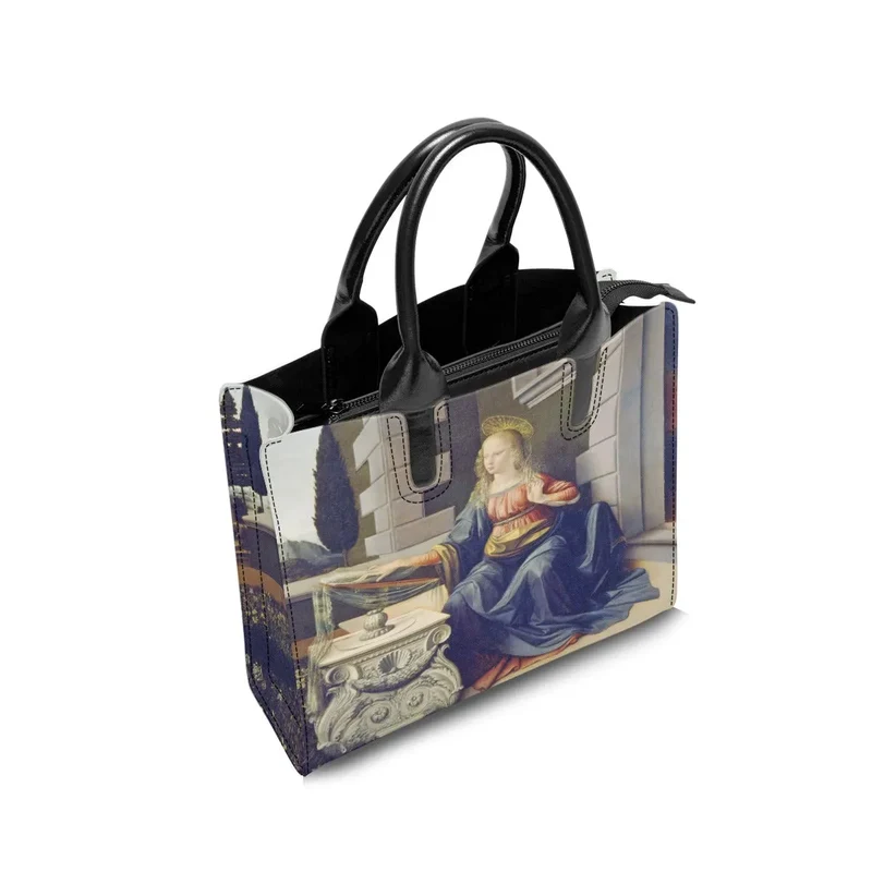Leonardo da Vinci's The Annunciation Art Handbag