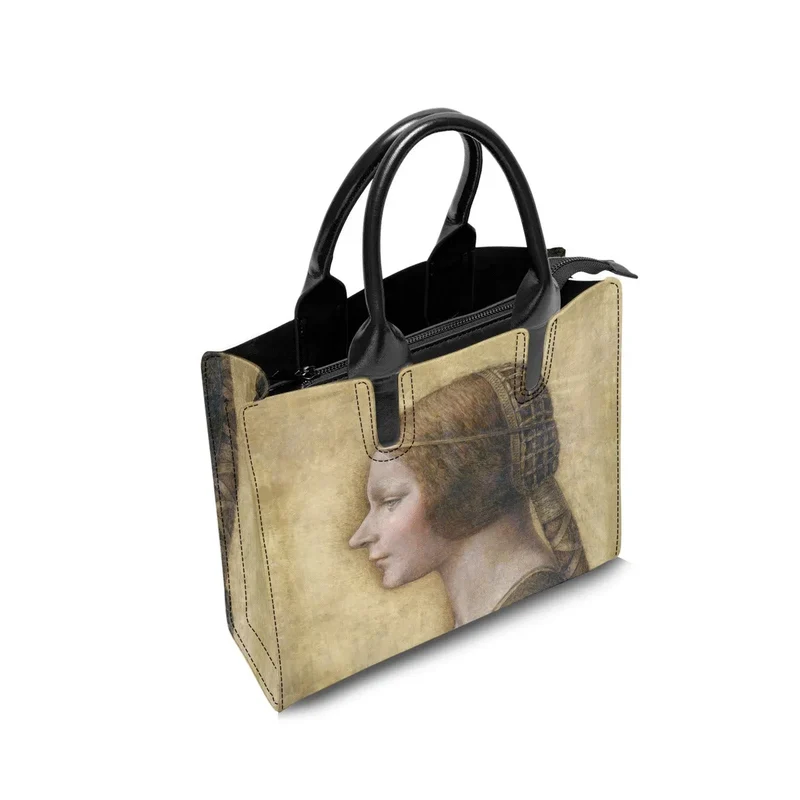 Leonardo da Vinci's La Bella Principessa Art Handbag