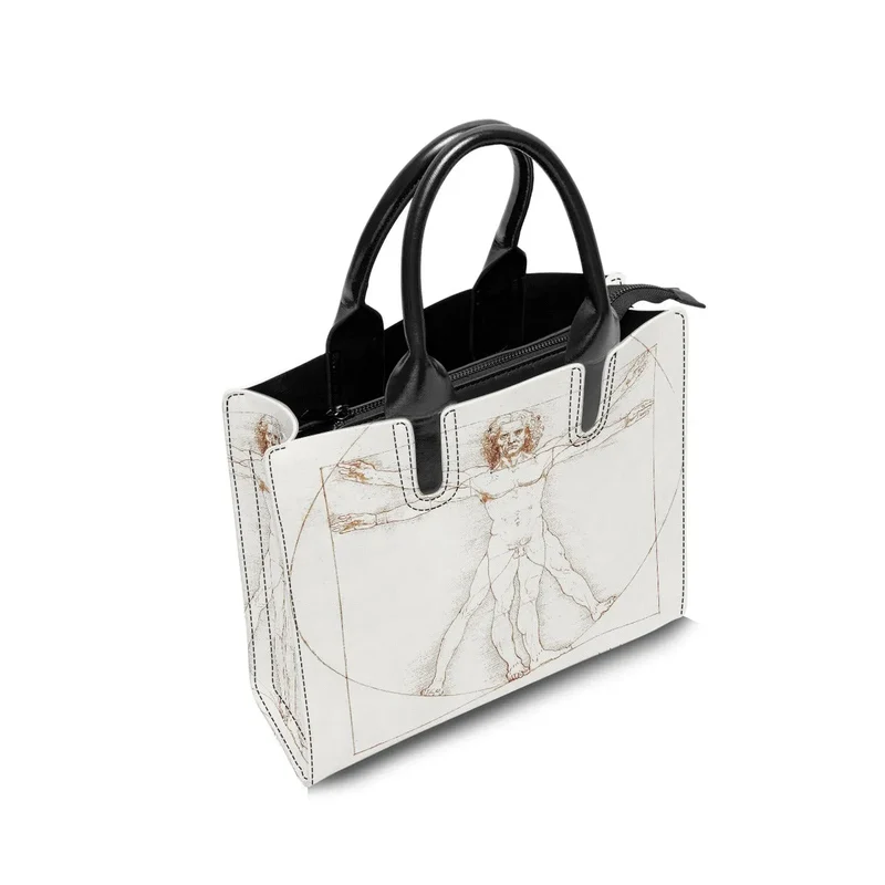 Leonardo da Vinci's Vitruvian Man Art Fashion Handbag