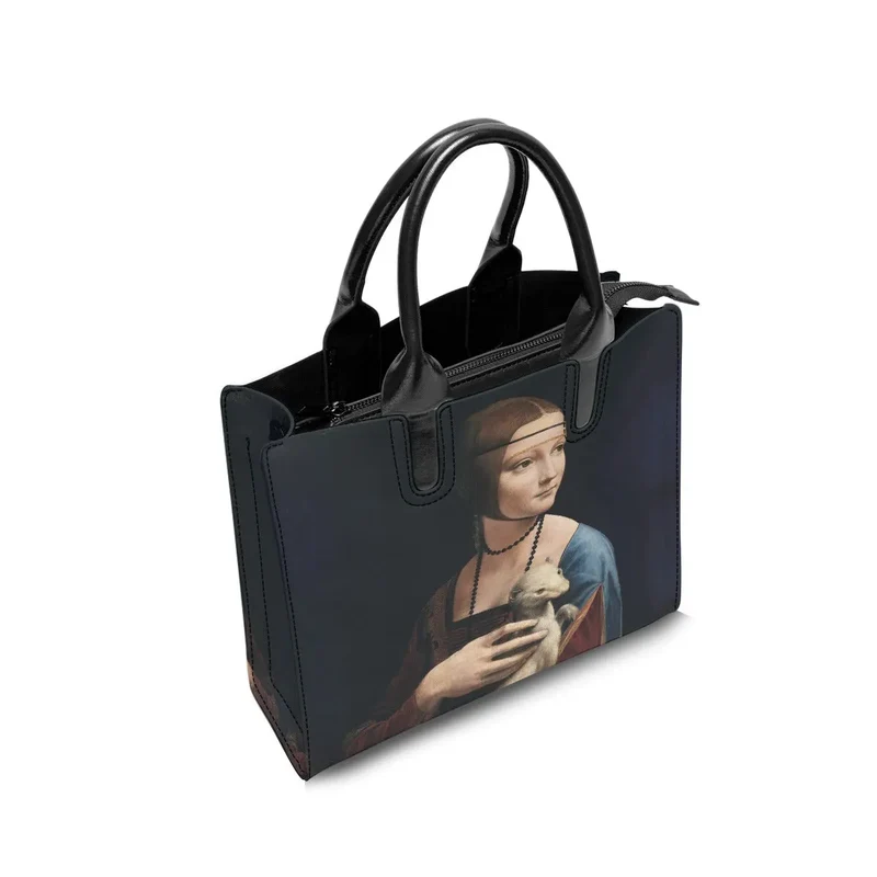 Leonardo da Vinci's Lady with an Ermine Art Handbag