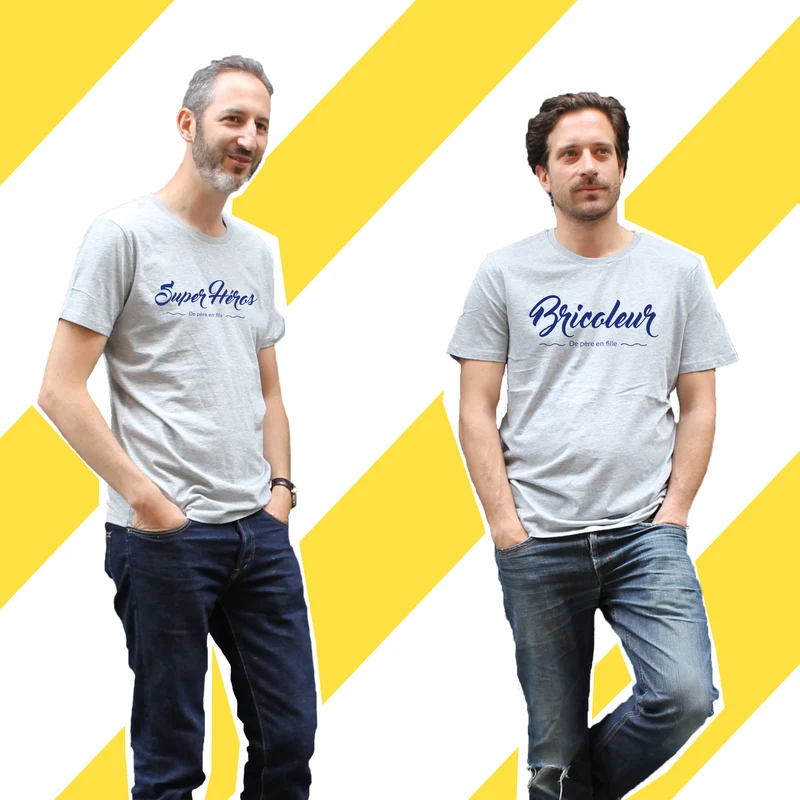 T-Shirt De Pere en Fils