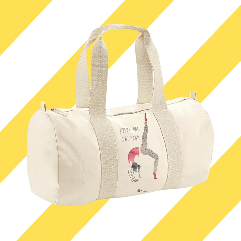 Sac de Sport à personnaliser - J'peux pas j'ai Yoga - Julia Perrin
