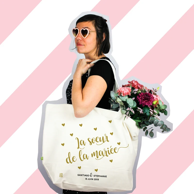 Sac Cabas à personnaliser - La Mariée