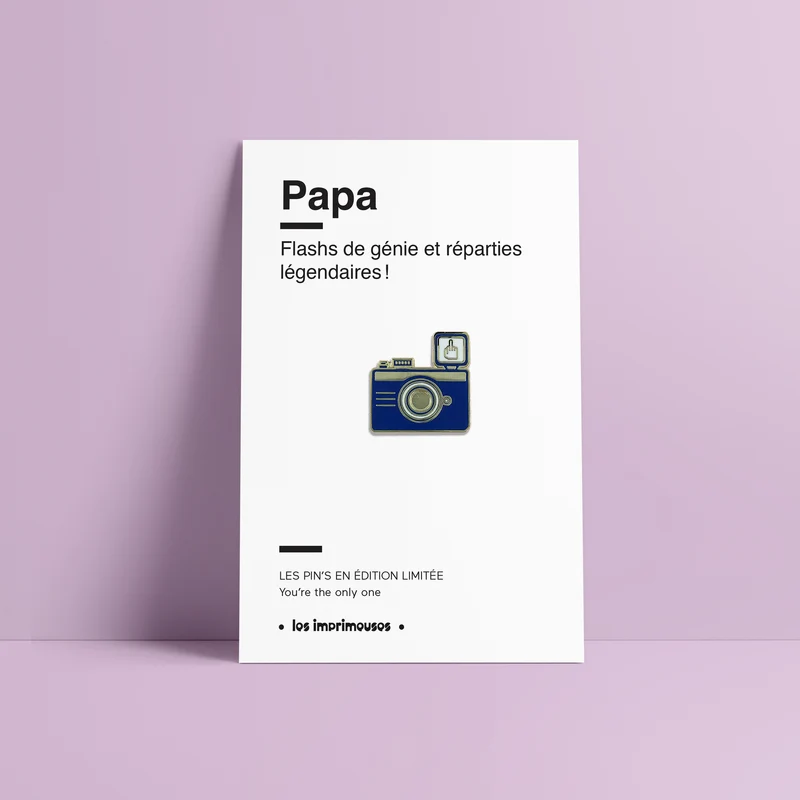 Pin’s Appareil Photo - Papa (Fête des Pères)