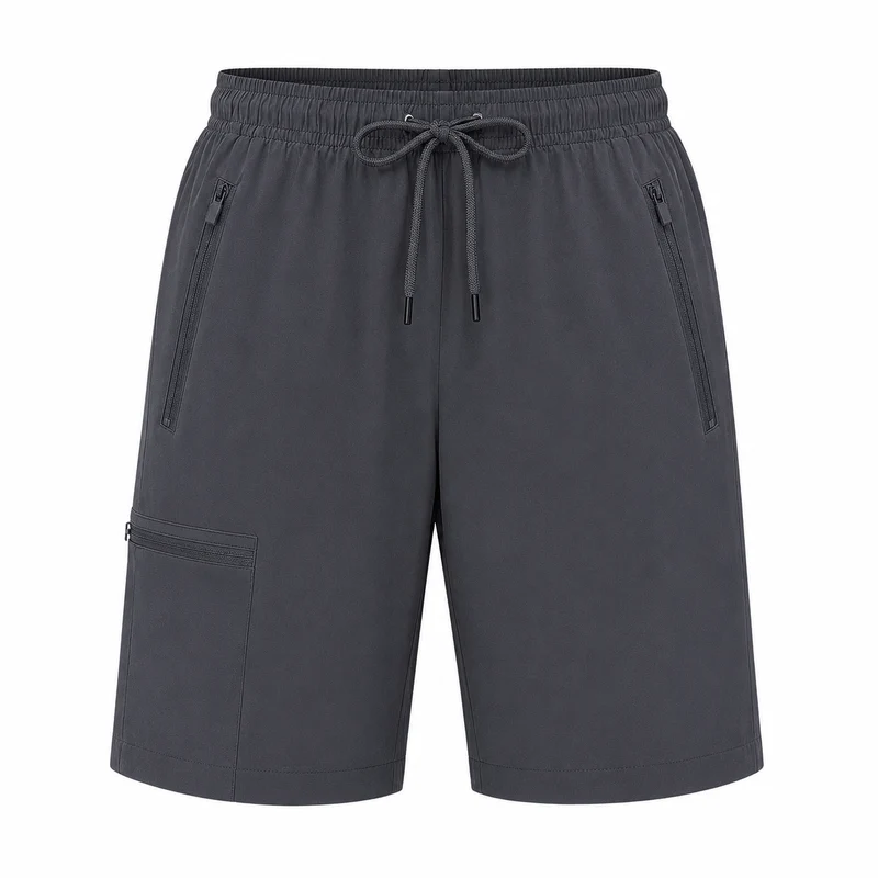 Short randonnée femme respirant