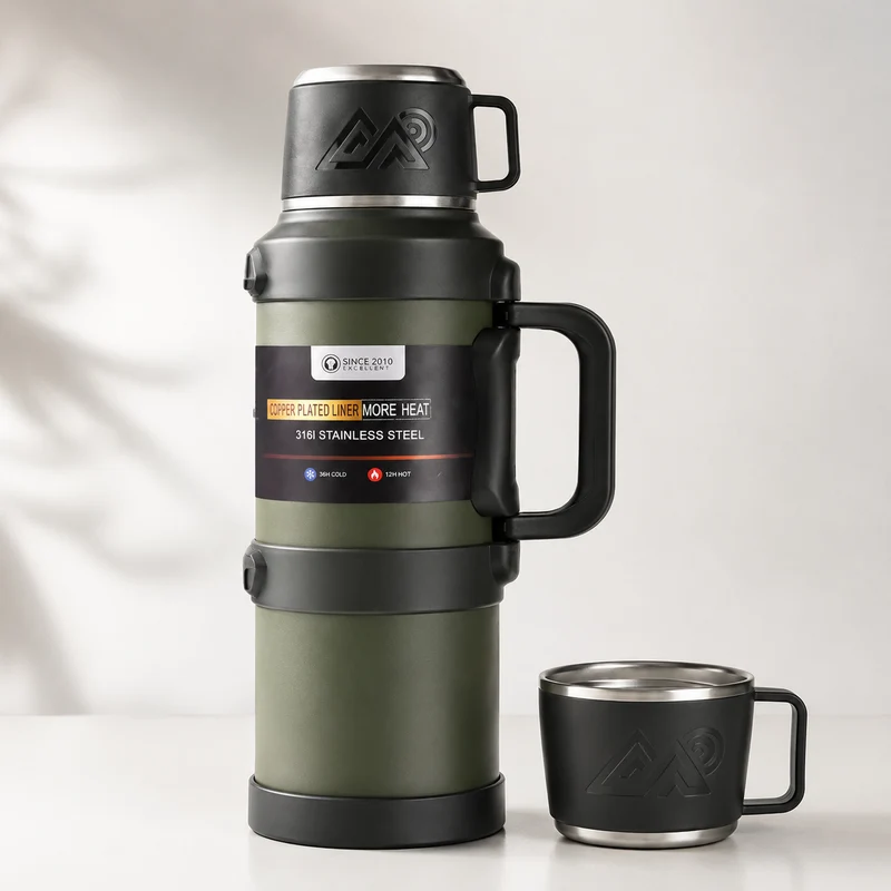 Thermos camping grande capacité inox isotherme
