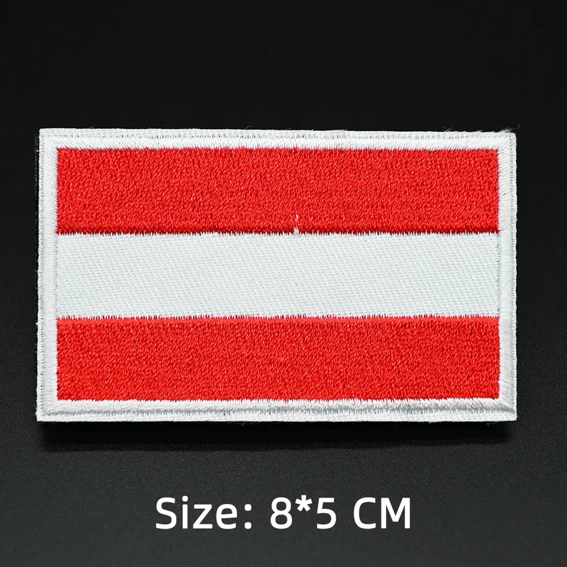 Patch drapeau sac randonnée brodé