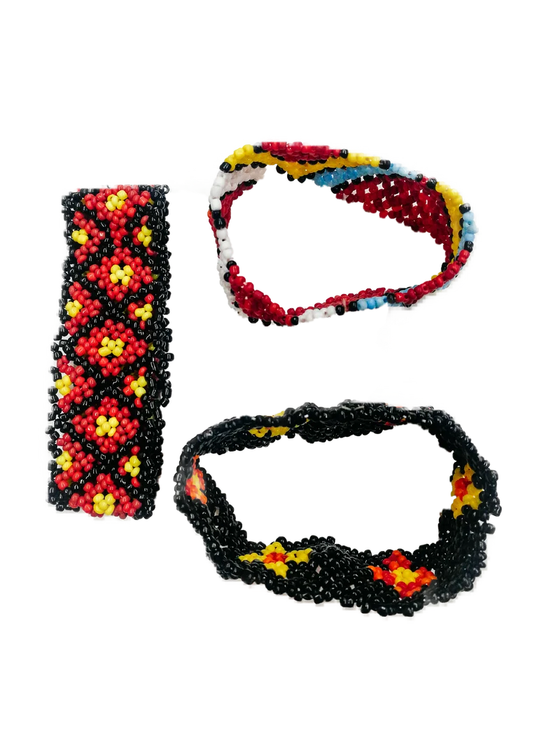 Bracelets manchette perles de rocaille (x12)