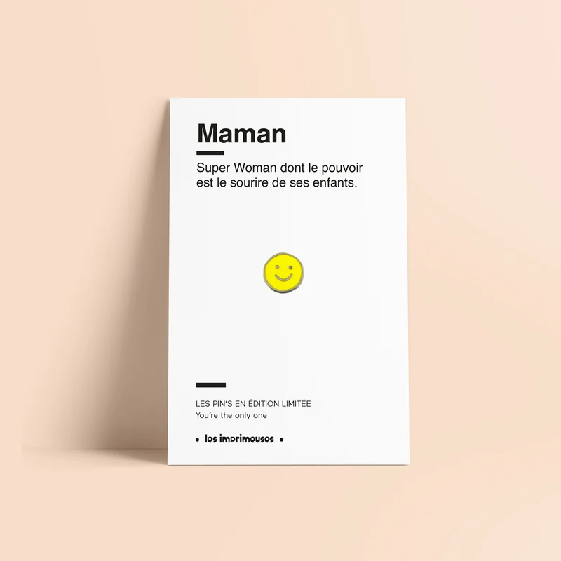 Pin's Smiley - Maman (Fête des Mères)
