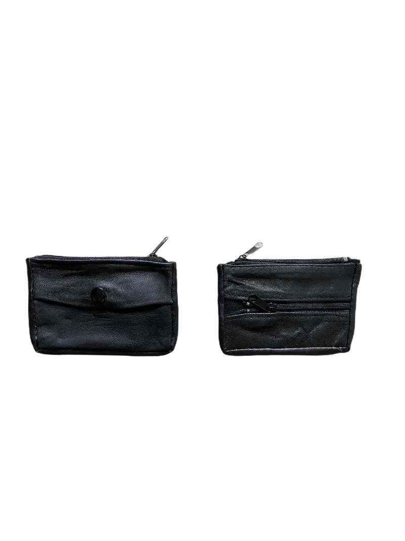 Porte-monnaie en cuir véritable d'agneau (x12)