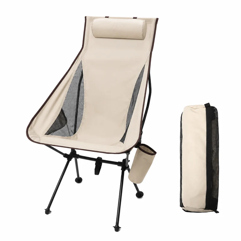 Chaise de camping pliante aluminium randonnée
